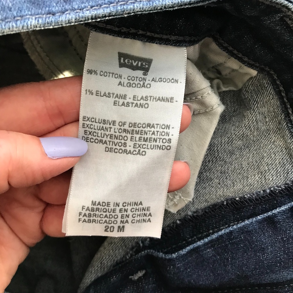 Levi's Demi Curve Cropped Jeans 36 20M Dark Indigo - Picture 5 of 6